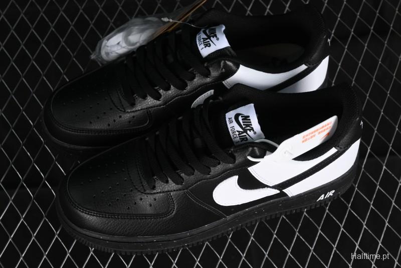 Nike Air Force 1 '07 Low Casual Sneakers with Broken Swoosh Design - HF9096-001