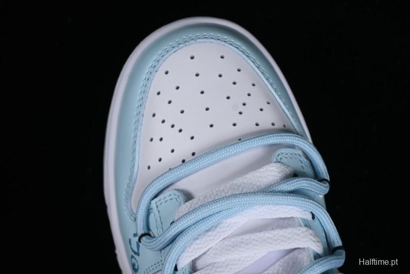 Nike Dunk Low SB Hearts Playing Cards Graffiti North Carolina Blue Casual Skate Shoes - DV0831-101