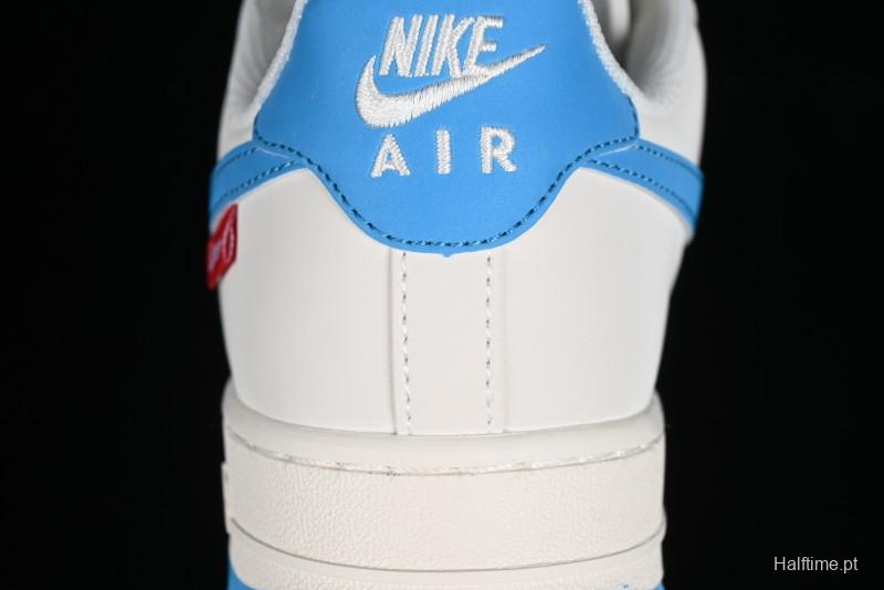 Nike Supreme x Air Force 1'07 Low Casual Sneakers in Lake Blue - HD1968-024