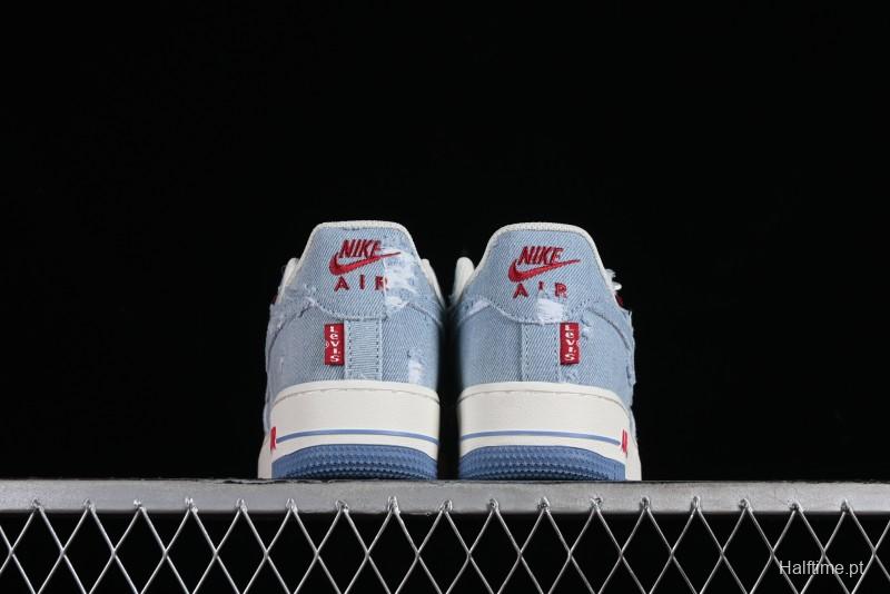 Levi's x Nike Air Force 1 '07 Low Denim Casual Sneakers - CH2211-168