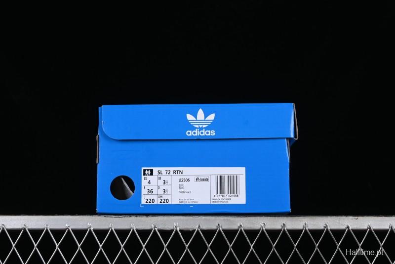 Adidas Originals SL 72 Retro Running Shoes with Nylon Upper and Rubber Outsole - JI2506