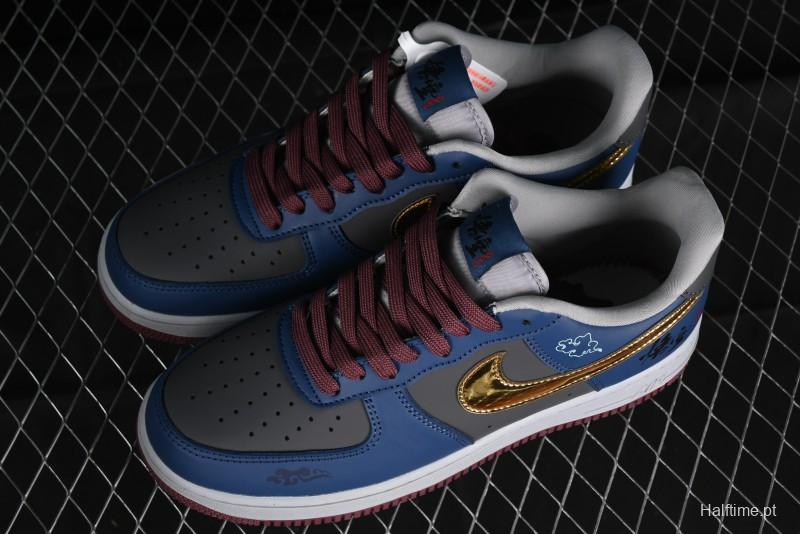 Nike Air Force 1 '07 Low Sun Black Myth Wukong Themed Casual Sneakers - CW2288-111