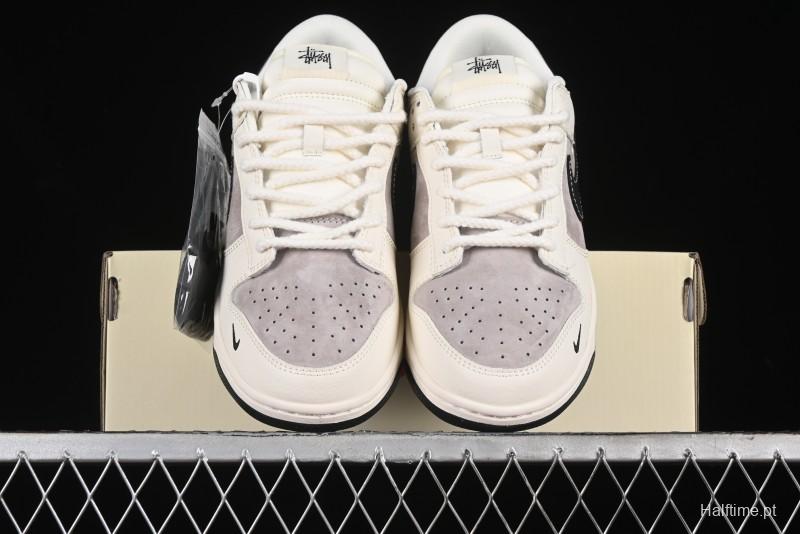 Nike SB Dunk Low Stussy Anniversary Edition Customized Low-Top Casual Skate Shoes - SJ1089-001