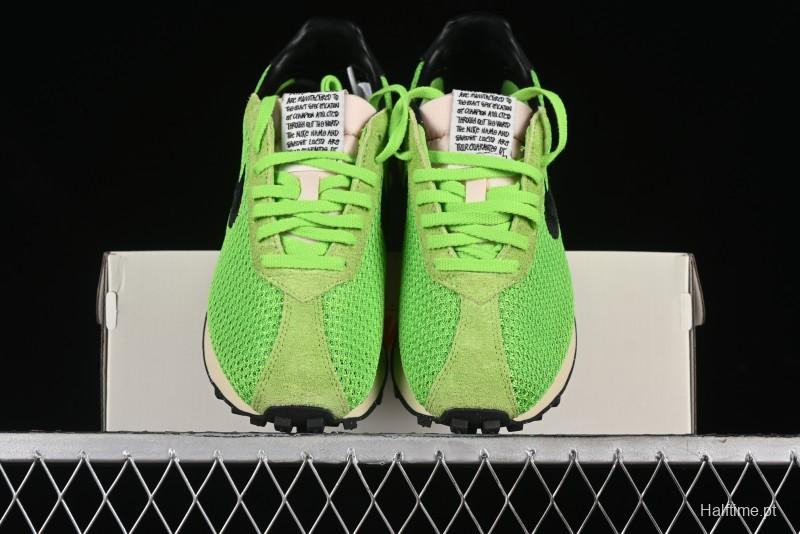 Nike Stussy Roshe Run LD-1000 Comfortable Versatile Non-Slip Durable Waffle Low-Top Casual Running Shoes - FQ5369-300