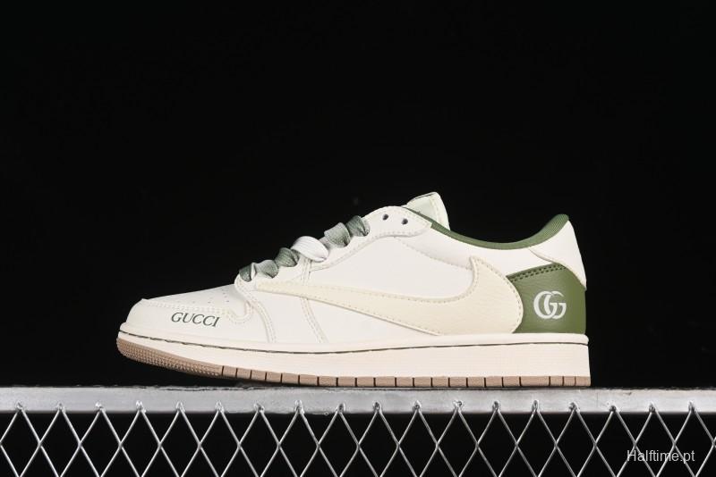 Nike Travis Scott x Fragment Design x Air Jordan 1 Low OG SP AJ1 Low-Top Casual Sneakers - XY2688-105