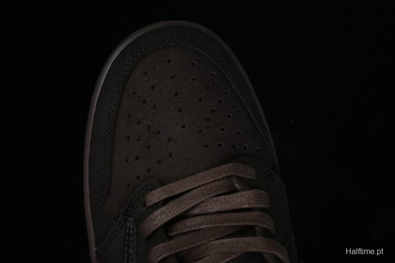 Nike Travis Scott x Air Jordan 1 Low OG AJ1 Collaboration Reverse Swoosh Sneakers - DM7866-202