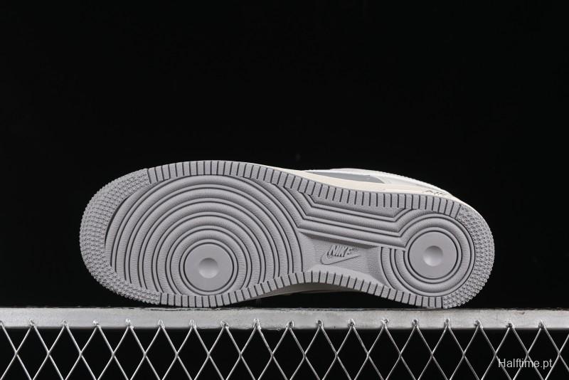 Nike Air Force 1 '07 Low Burberry Collaboration - Beige Grey Low-Top Casual Sneakers - BB8588-225
