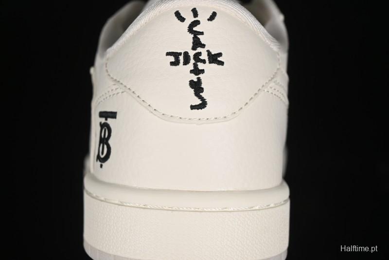 Nike Travis Scott x Fragment Design x Air Jordan 1 Low OG SP AJ1 Burberry Collaboration - BB6588-313