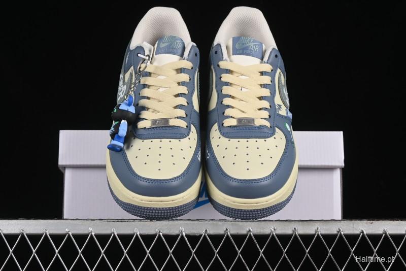 Nike Air Force 1 Low "Ghost Fire Clown" Halloween Themed Casual Sneakers - XL2321-333