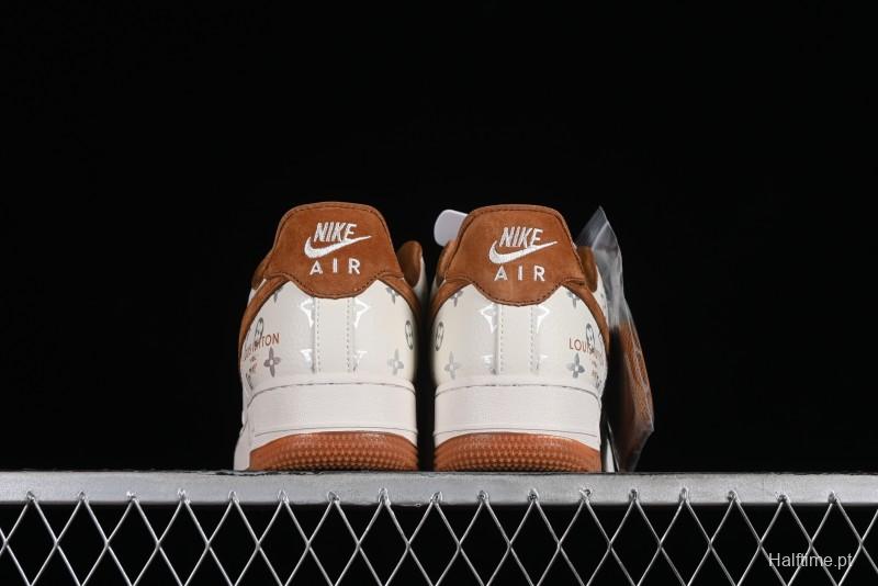 Nike Air Force 1 '07 Low LV Collaboration - Beige Brown Pigskin Casual Shoes CV1724-112