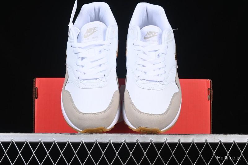 Nike Air Max 1 Retro Running Shoes with Half-Sole Air Cushion - AA0512-100