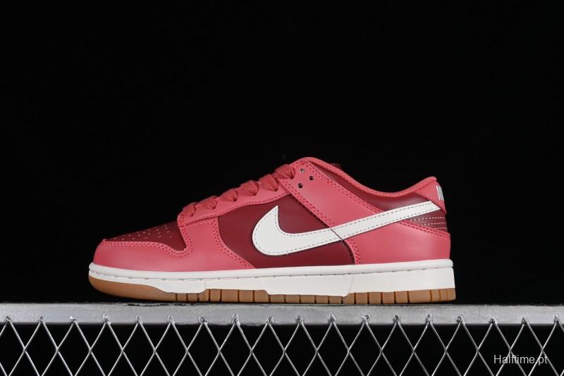 Nike Dunk Low SB Casual Sneakers in Strawberry Bear Colorway - DD1503-603