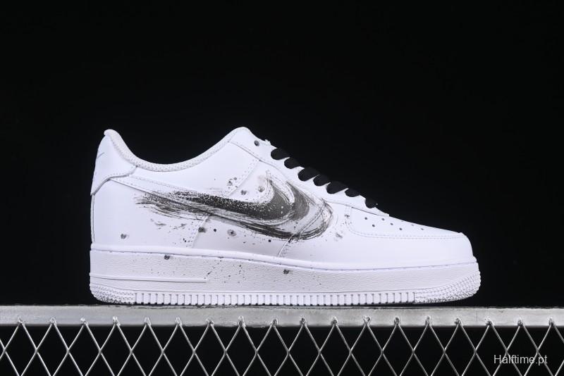 Nike Air Force 1 '07 Low Casual Sneakers with Chinese Ink Painting Design - ZH0316-062