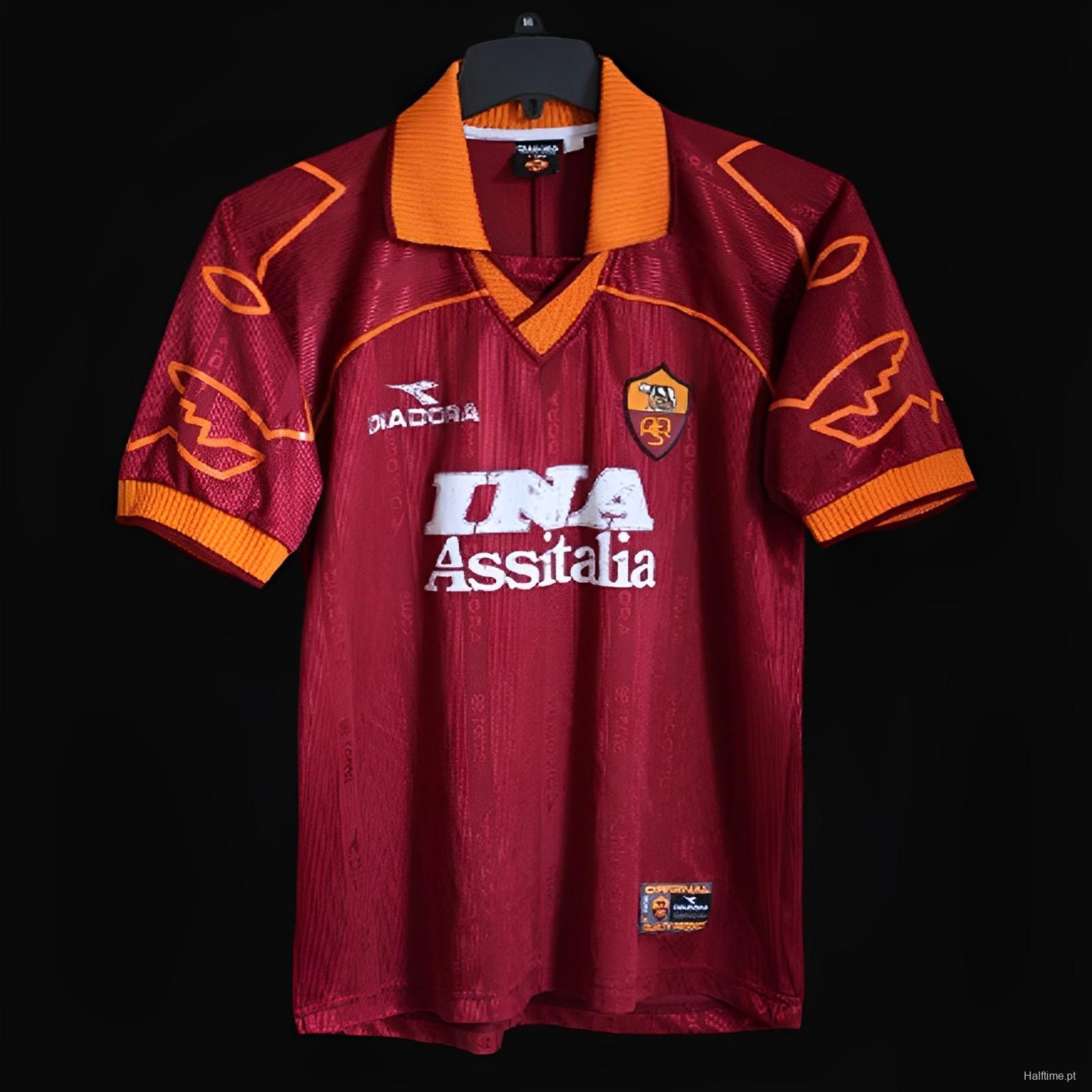 Retro 99/00 AS Roma Home Jersey