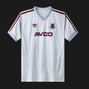 Retro 86/87 West Ham United Away White Jersey