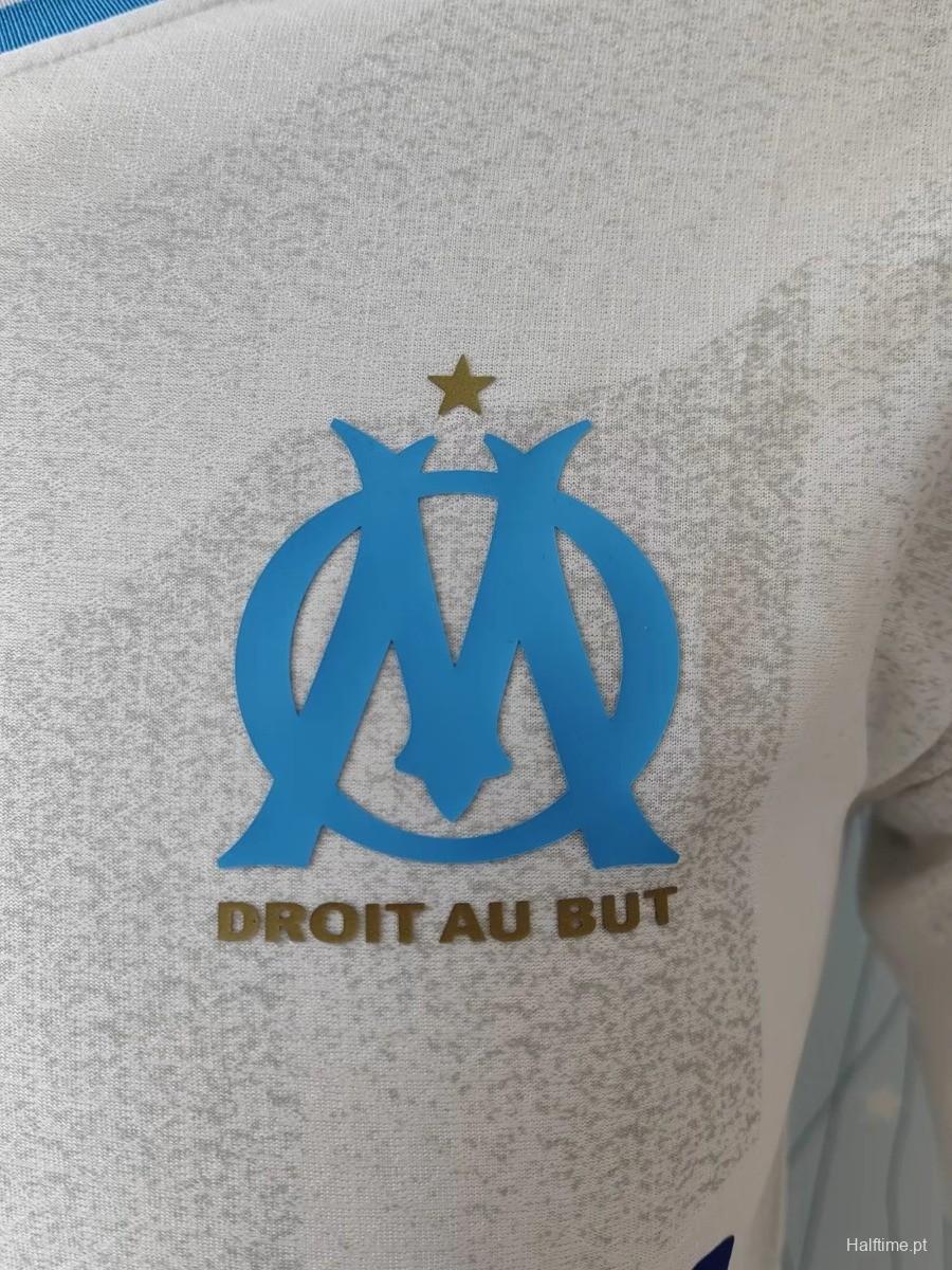 Player Version 23/24 Olympique Marseille Away Long Sleeve White Jersey