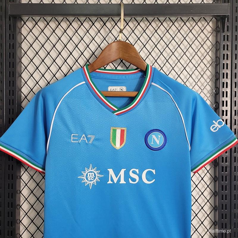 23/24 Kids Napoli Home Jersey