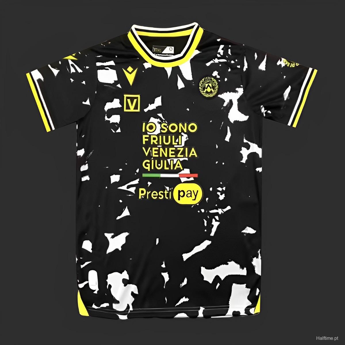 23/24 Udinese Away Black Jersey