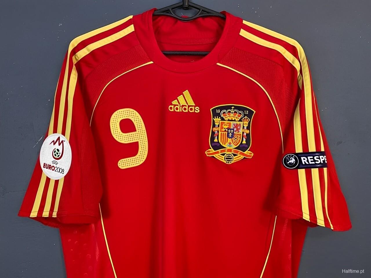 Retro 2008 Spain Home Jersey