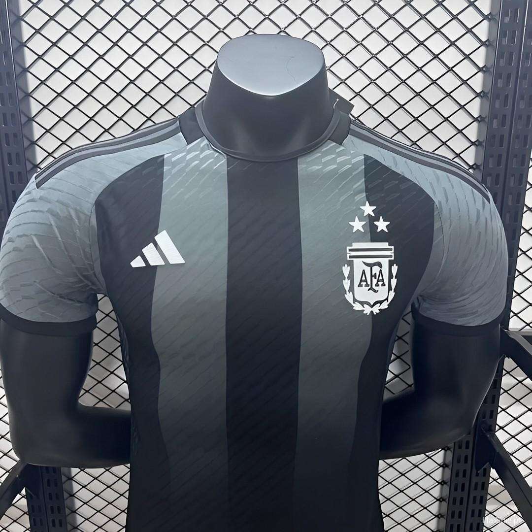 Player Version 2023 Argentina Black Grey Jersey