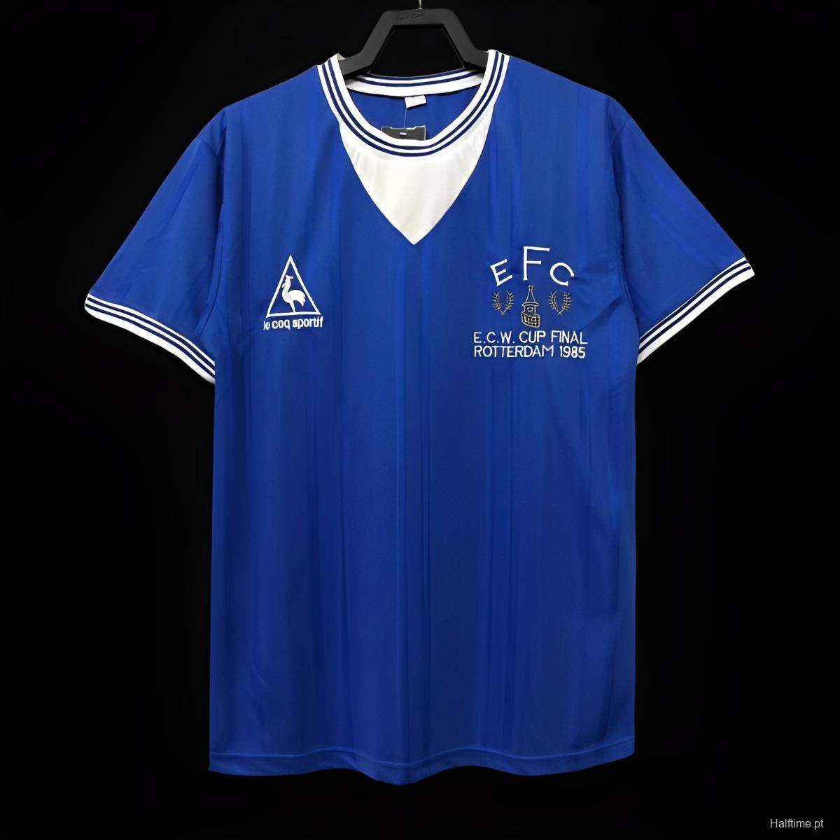 Retro 85/86 Everton Home Soccer Jersey