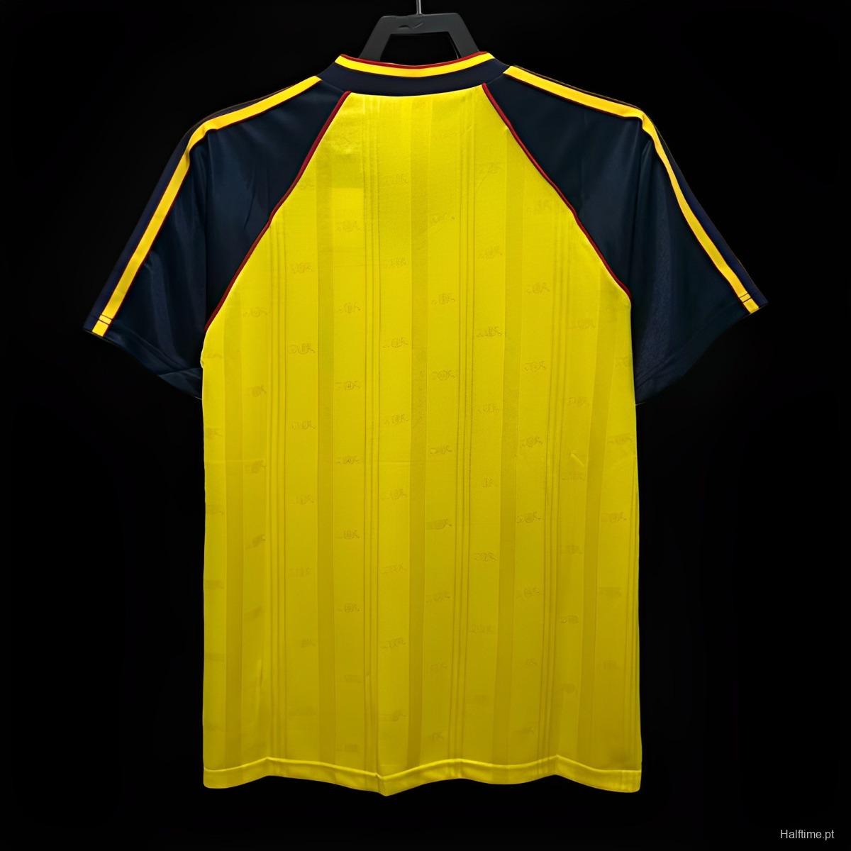 Retro 88/90 Arsenal Away Yellow Jersey