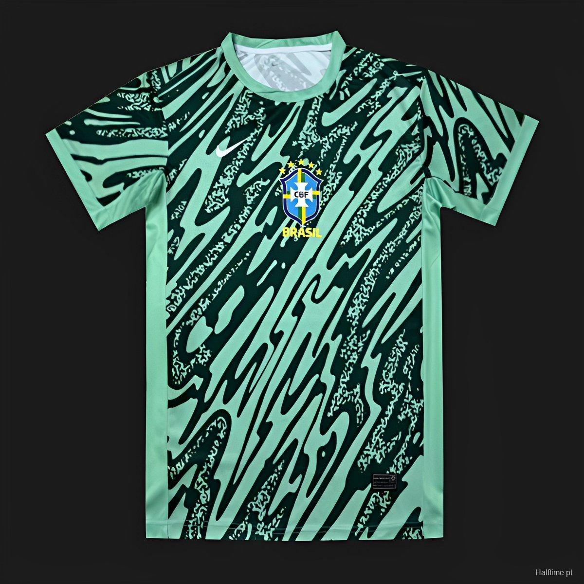 2024 Brazil Third Green Goalkeeper Jersey