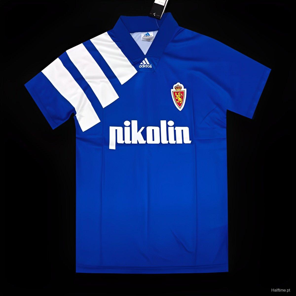 Retro 92/93 Real Zaragoza Away Blue Jersey