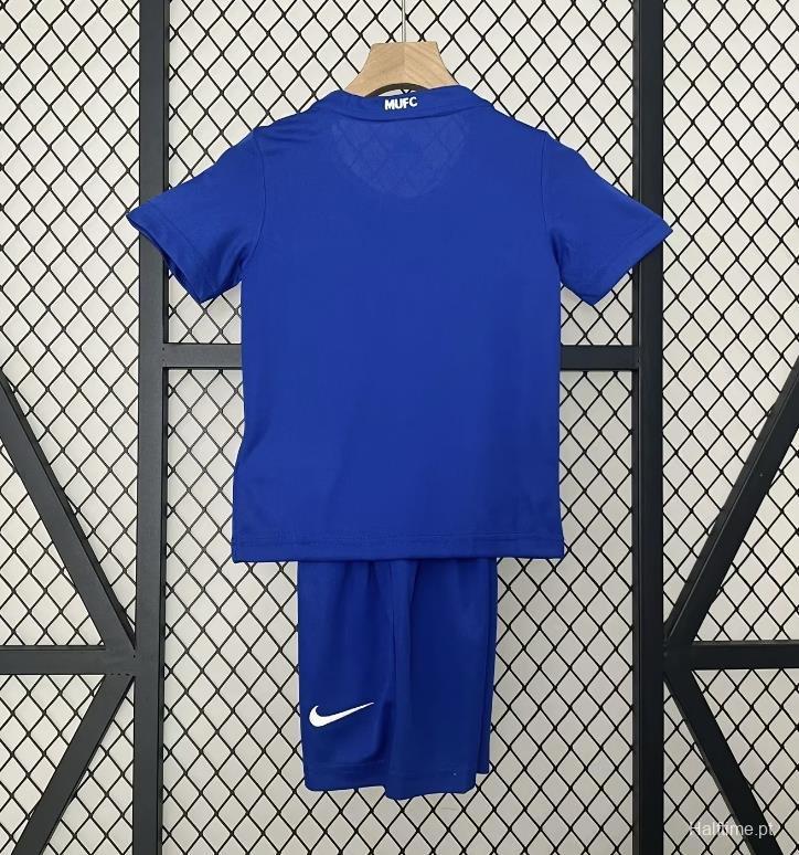 Retro 24/25 Kids Manchester United Third Blue Jersey