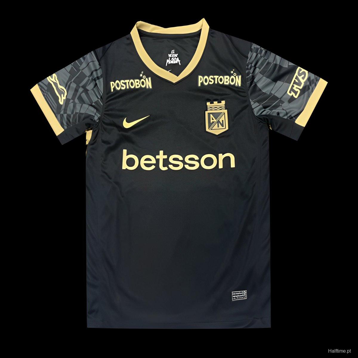 25/26  Atletico Nacional Away Black Jersey