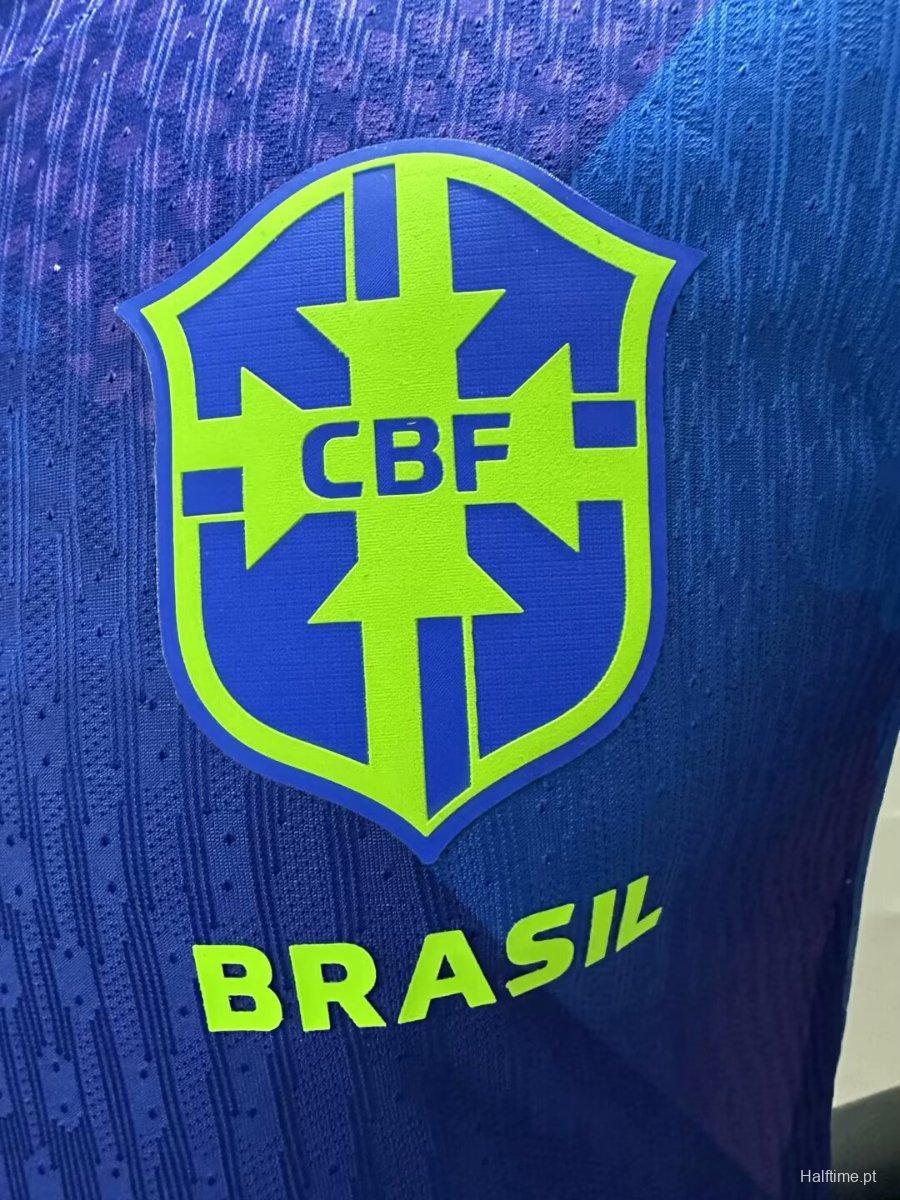 Player Version 2025 Brazil Away Blue Jersey