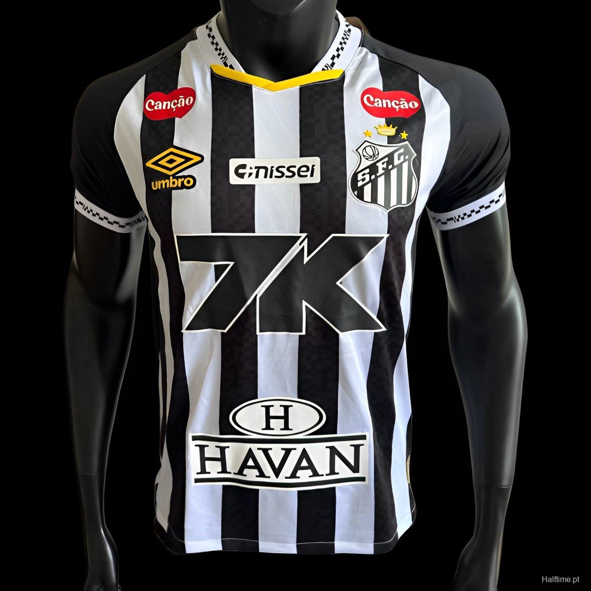 Player Version 25/26 Santos Away Jersey With Full Sponsors